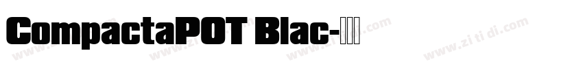 CompactaPOT Blac字体转换